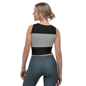 2 Toned Black Grey Crop