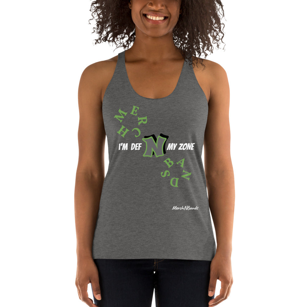 IN MY ZONE MERCH Women's Racerback Tank